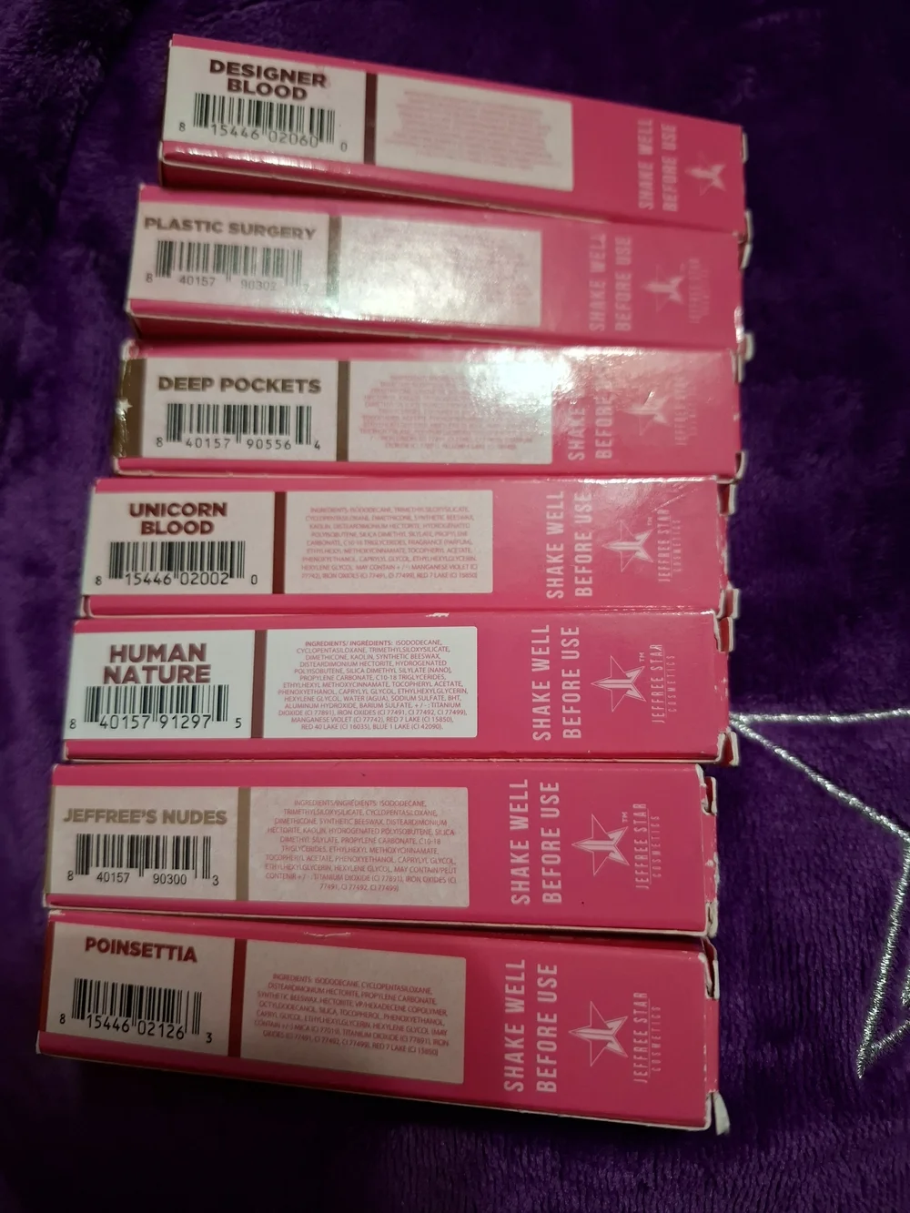 JEFFREE STAR VELOUR MATTE LIPSTICKS PRICES VARY LOOK BELOW!! STARTING AT $22,UP